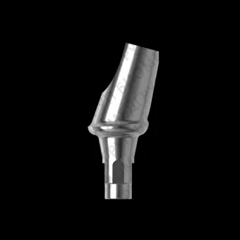 Абатмент титановый угловой 15, совместим со STRAUMANN BONE LEVEL 4,1 1 мм, с винтом