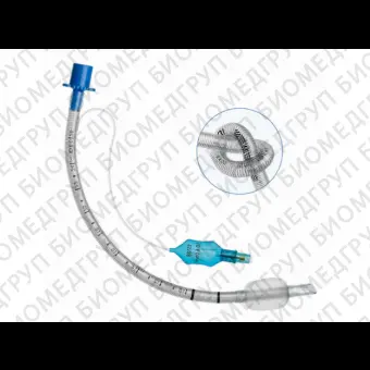 Трубка эндотрахеальная армированная с манжетой, размер 9.0  Mederen