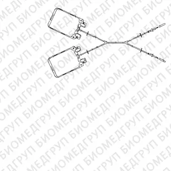 Контейнер полимерный для крови и ее компонентов стерильный однократного применения: КПК23002 двухкамерный 300 мл с двумя иглами полимерными однокана