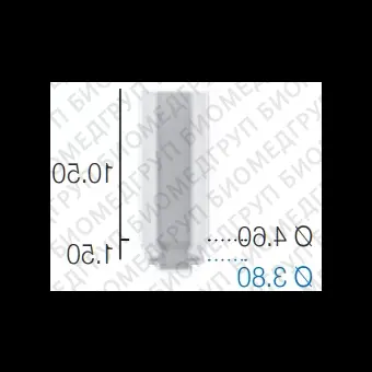 Абатмент отливаемый выжигаемый, прямой, не переустанавливаемый, анат. шейка SwedenMartina 3.8 мм х 11 мм ACCR380