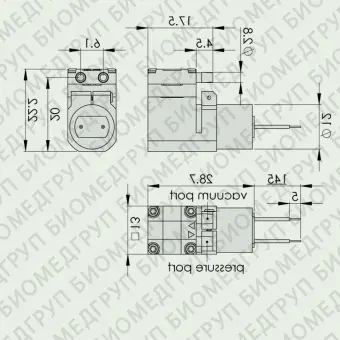 Микронасос для медицинской промышленности 100 EC