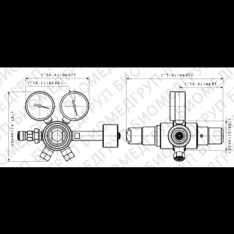 Медицинский газовый смеситель D 235 series