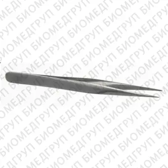 Пинцет прецизионный прямой, сверхострый, нержавеющая сталь 18/10, 130 мм, 1 шт, Bochem, 1601