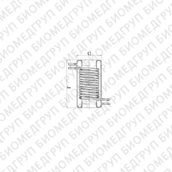 Холодильник спиральный, специальный, L 175 мм, диаметр 95 мм, Россия, 3096