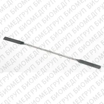 Микрошпатель двухсторонний, длина 150 мм, лопатка 402 мм, диаметр ручки 1 мм, нержавеющая сталь, Bochem, 3012