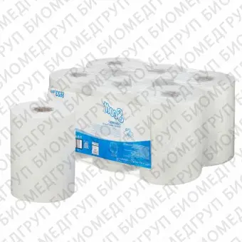 Полотенца бумажные 165 х 0,198 м, Scott Control Slimroll, рулонные, белые, однослойные, 6 рулонов х 165 м, KimberlyClark, 6623
