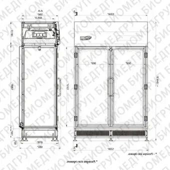 Шкаф стерильного хранения с распашными дверьми