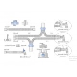 Контур дыхательный для ИВЛ гофрированный ?22 мм 160 см с влагосборником   Mederen