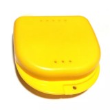 Plastic Box бокс пластиковый, 82*85*29 мм, цвет: желтый