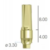 Абатмент прямой, переустанавливаемый, (анат. шейка) Sweden&Martina (3.3 мм х 11 мм шейка 4 A-MDR-330-4)