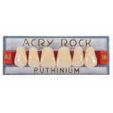 Зубы акриловые Acry Rock фронтальные верхние (планка 6 зубов) (D4 S-37)