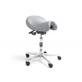 Эрготерапевтический специальный стул-седло, большое сиденье, large seat, кожа, без спинки